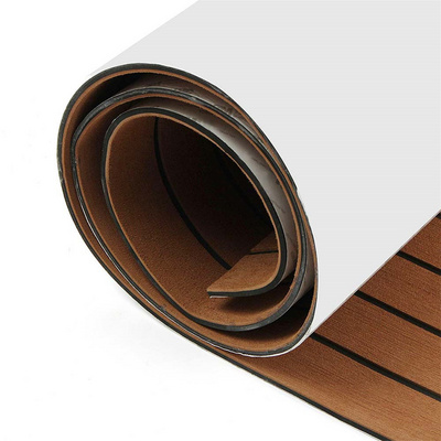 High quality OEM anti uv black boat mats deck eva foam faux teak non skid marine boat flooring