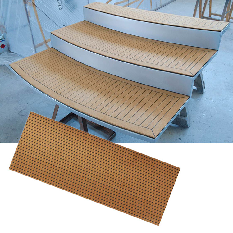 High Quality 65 degree strengthened EVA Foam marine flooring,Faux Teak yacht Decking Sheet, Foam Boat Floor Mat