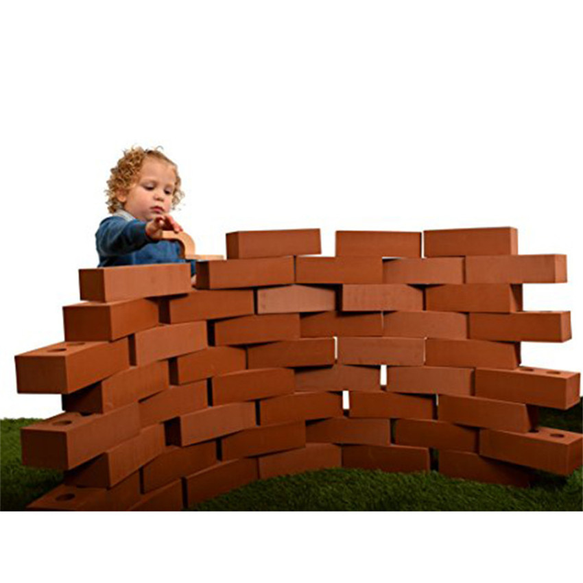 Top sale educational toys creative  die cut EVA DIY 3D foam blocks brick set kids large blocks for roly play