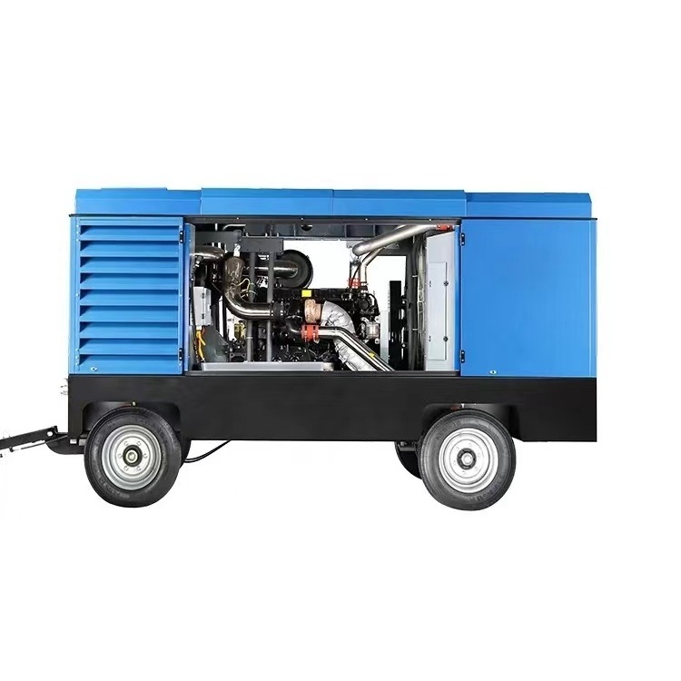 Liutech High Quality Wholesale 850cfm Portable Air Rotary Compressor for Shipyard Sand Mine Blasting