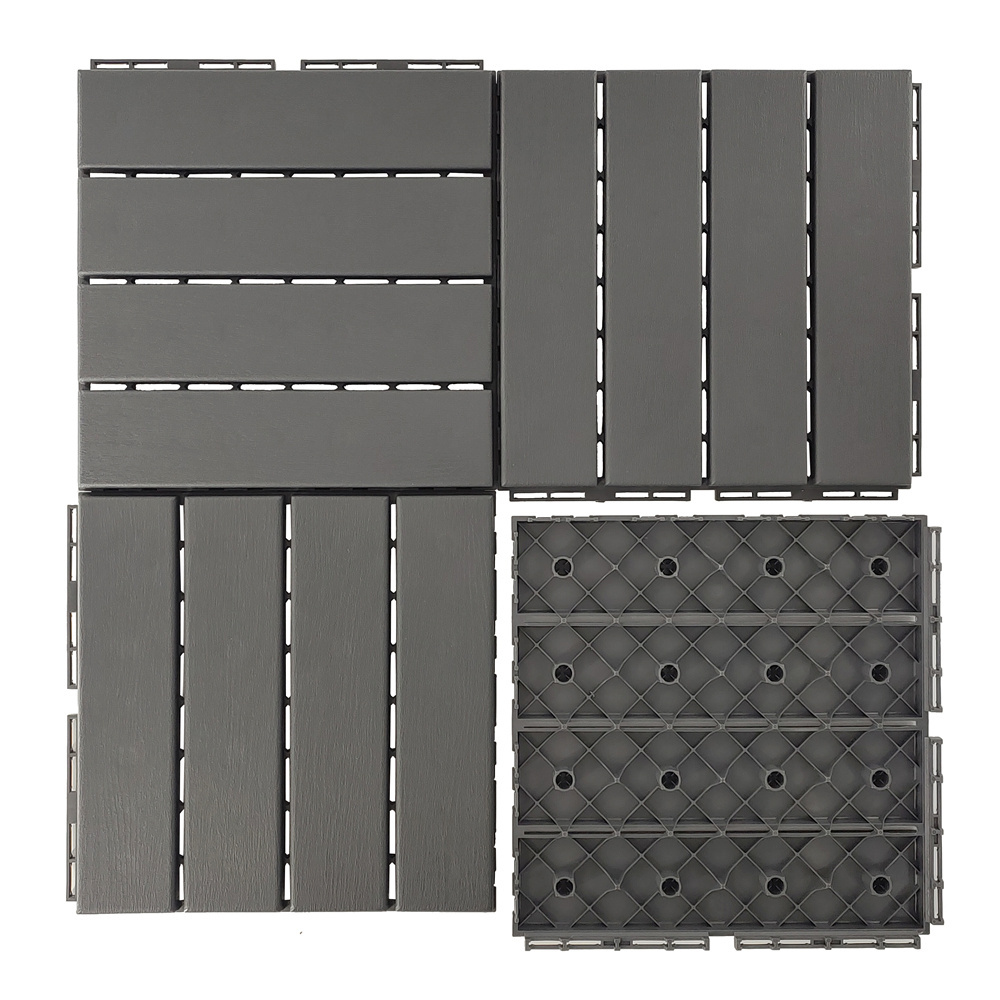 Modern Design Interlocking Plastic Floor Tiles Durable and Smooth for Outdoor Pool Deck and Garden Flooring Injection Molded