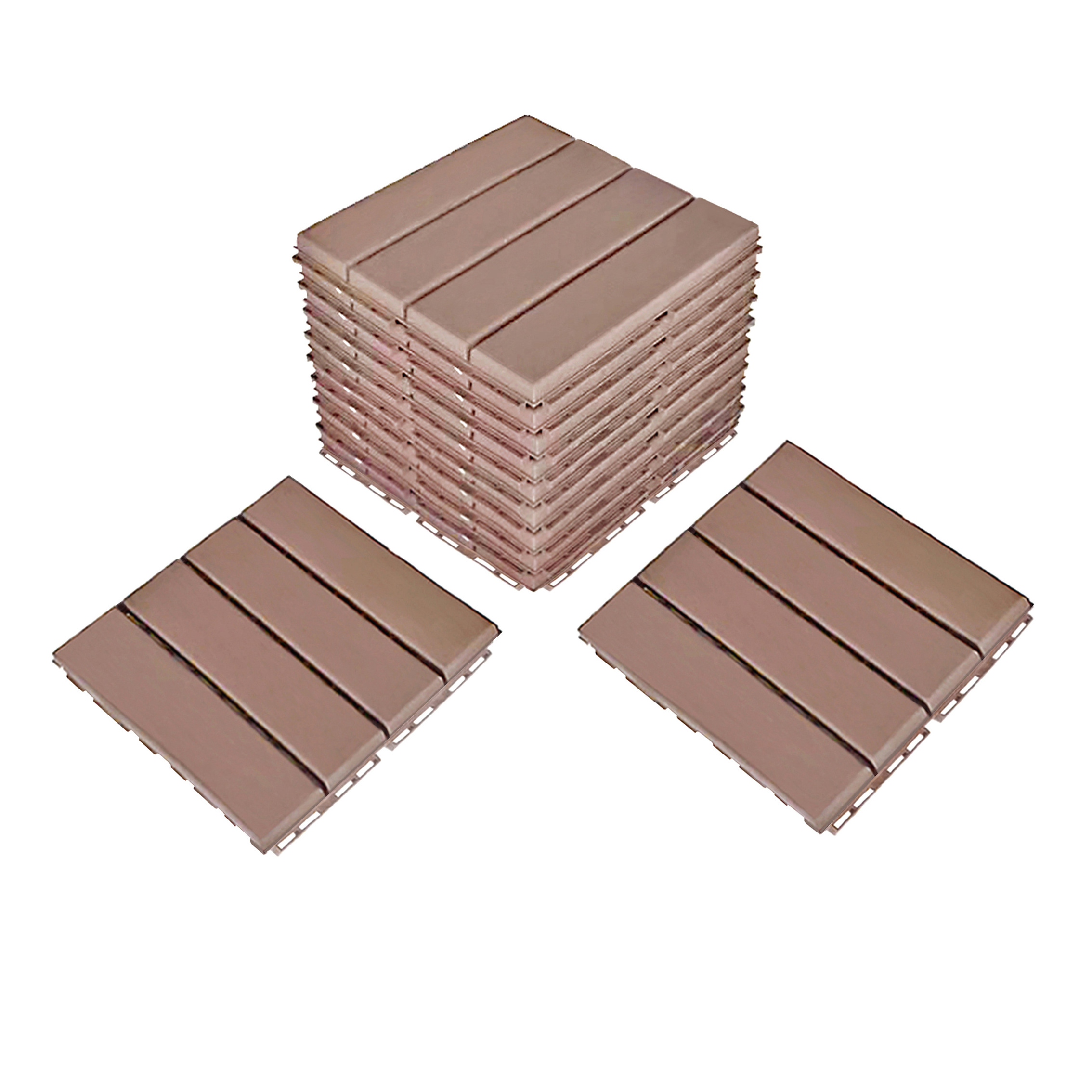 Modern Design Interlocking Plastic Floor Tiles Durable and Smooth for Outdoor Pool Deck and Garden Flooring Injection Molded