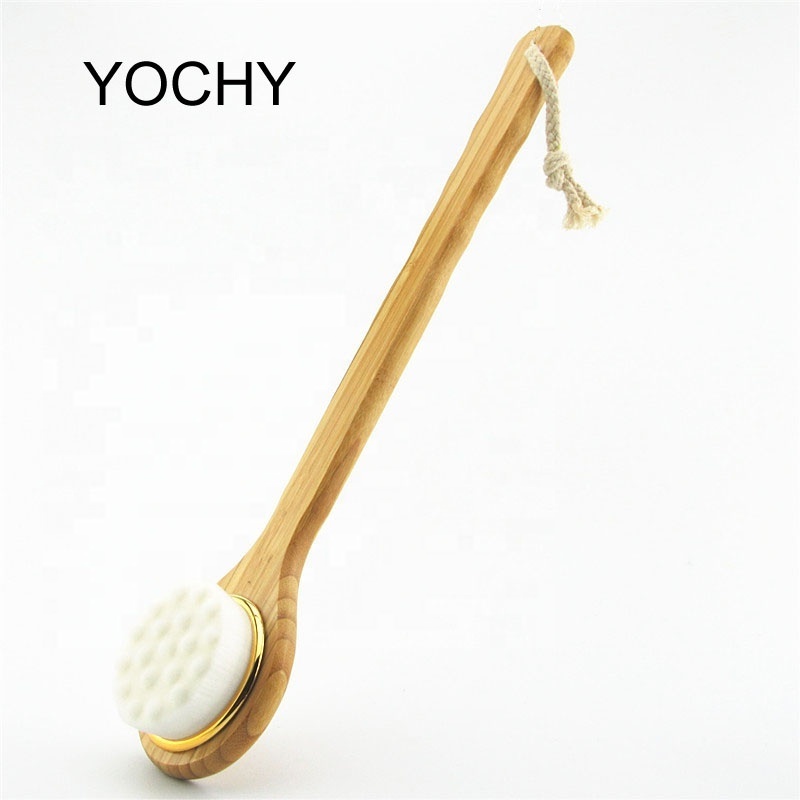 Long Handel Body Bath Brush Scrub Skin Massage For  Brush Exfoliation Shower Brush Reach Feet Bathroom Tool Product For Bath