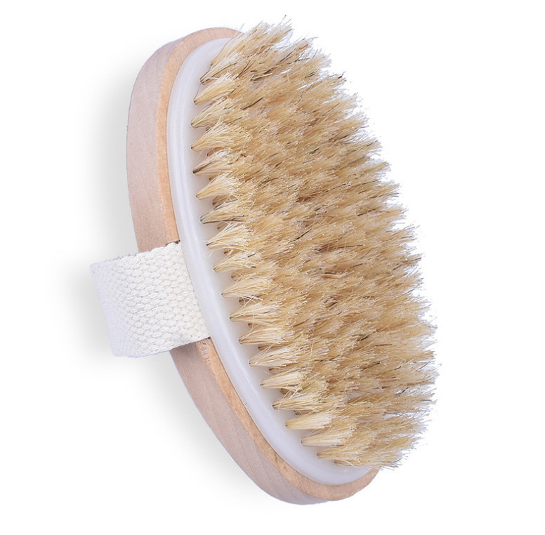 Dry Skin Body Soft natural sisal Brush Wooden Bath Shower Bristle Brush SPA Body Brush without Handle