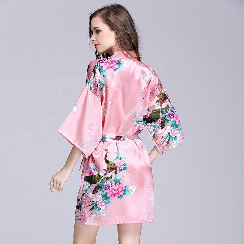 Wedding party Slik Satin Bride Kimono Robe Bridesmaid robes