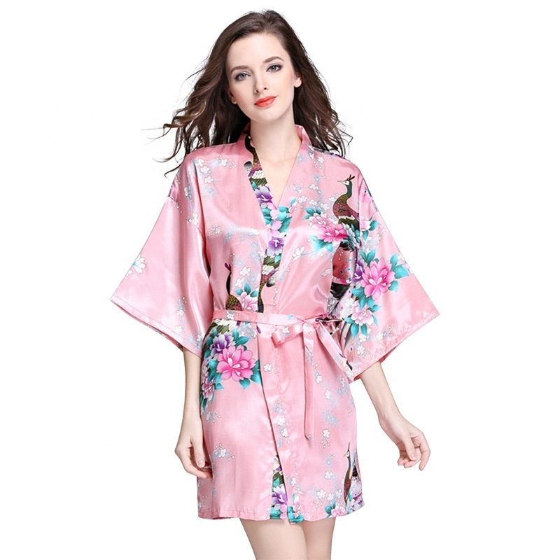 Wedding party Slik Satin Bride Kimono Robe Bridesmaid robes