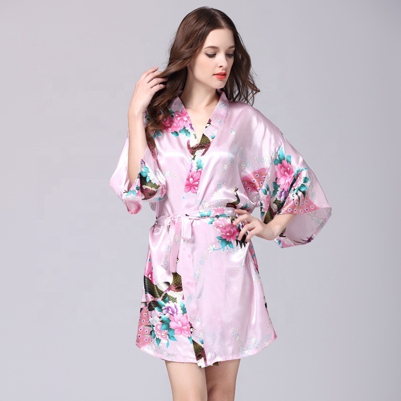 Wedding party Slik Satin Bride Kimono Robe Bridesmaid robes