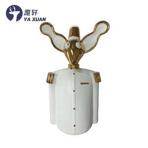 Customized creative hotel welcome decoration, floor to ceiling resin statue, cartoon elephant, fiberglass sculpture