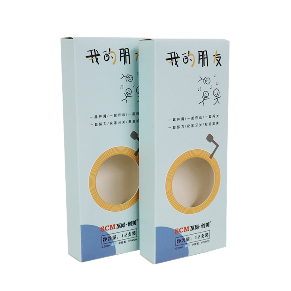 Art paper foldable paper box package for chopsticks