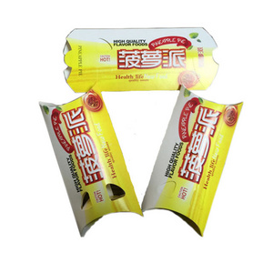 Customized Pillow Shaped Apple Pie Food Paper Packaging Box