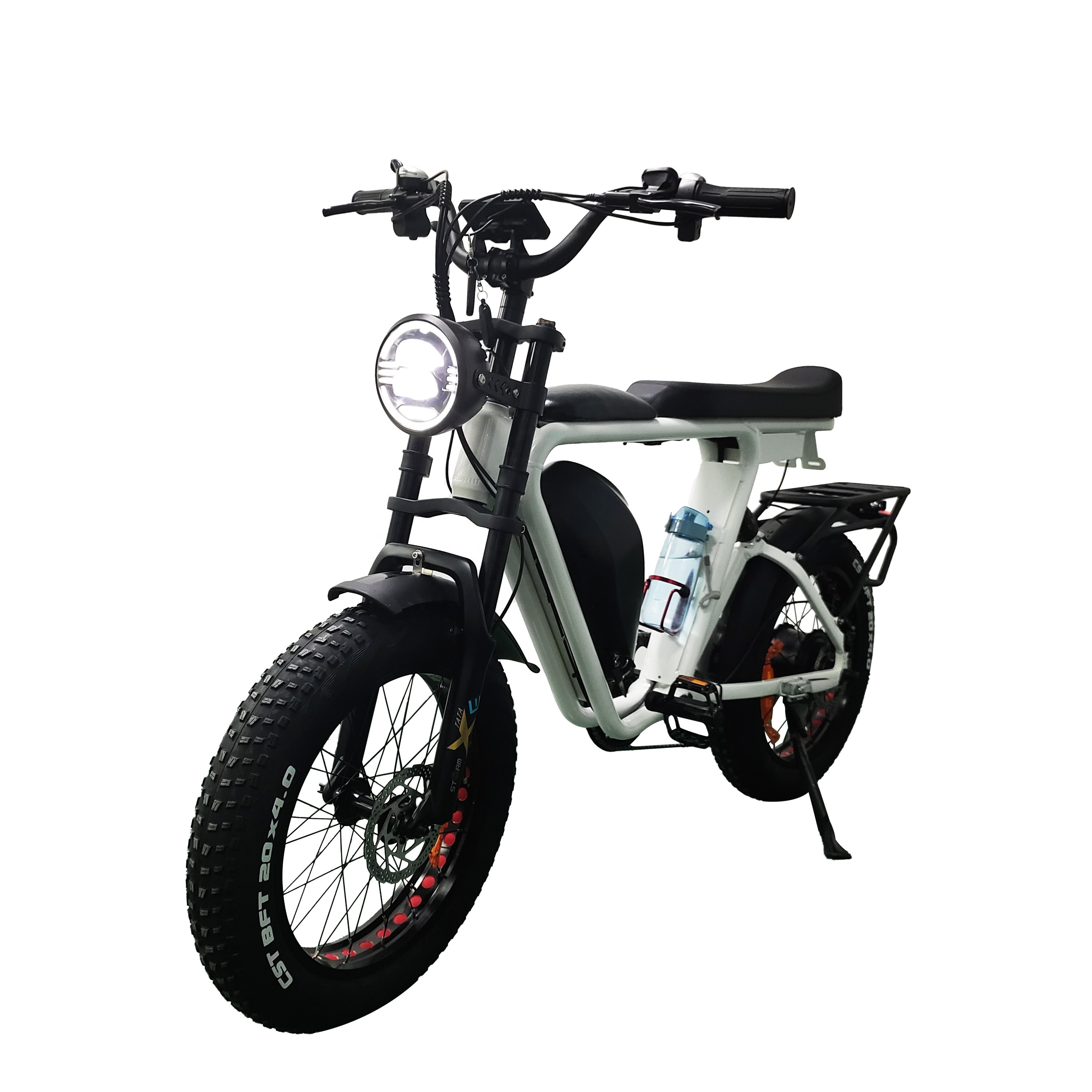 Yeasion S-AMSUNG Lithium Battery Electric Hybrid Bike 1000W Mid Drive E Bike Fat Tire Electric Hunting Bike 32ah Korean 48V 52V