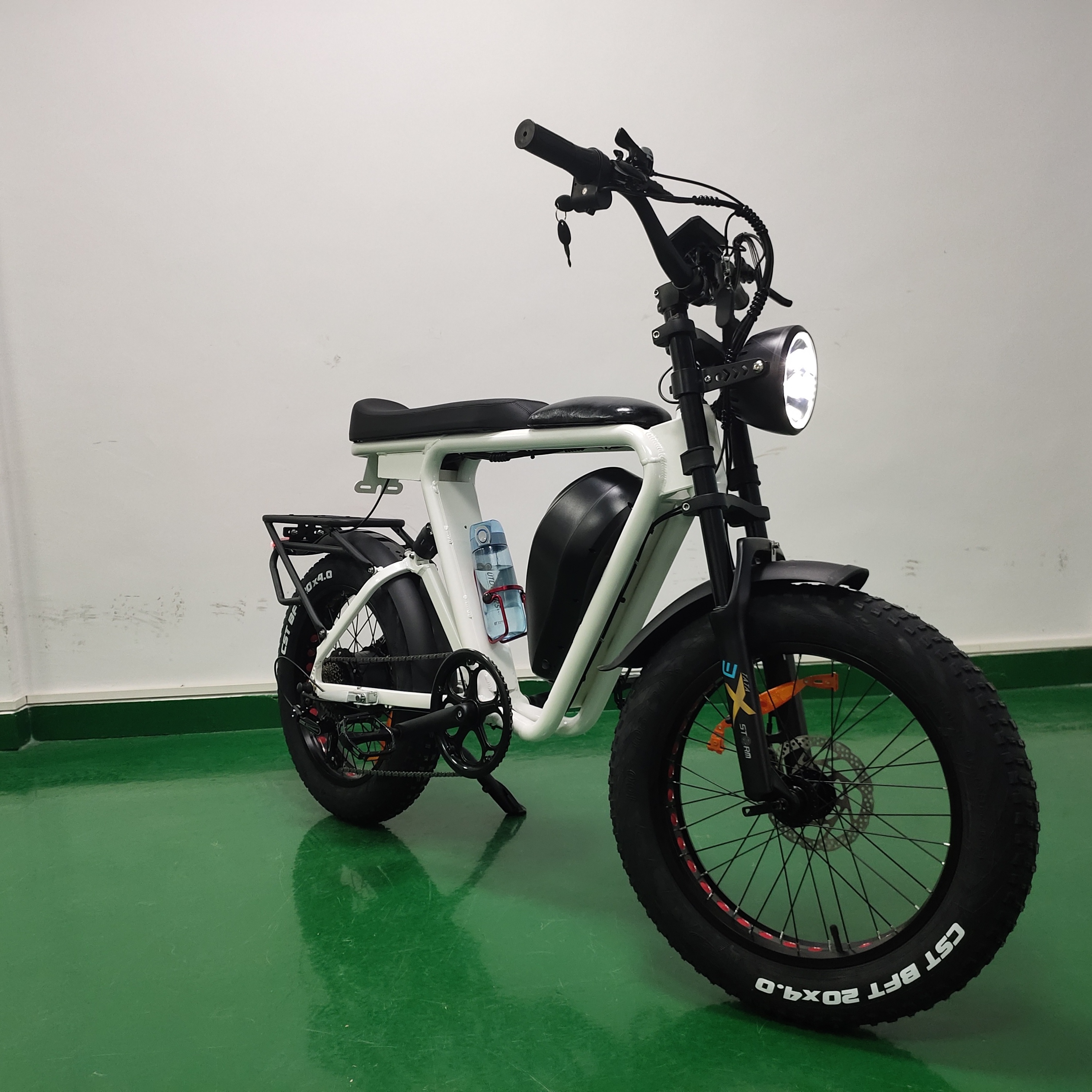 Yeasion S-AMSUNG Lithium Battery Electric Hybrid Bike 1000W Mid Drive E Bike Fat Tire Electric Hunting Bike 32ah Korean 48V 52V