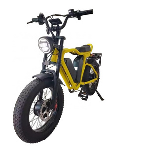 20 Inch Fat Tyre Full Suspension Oil Brake Fast Electric Bicycle 48v 1000w*2 F/R  22Ah*2 Dual Motor Double Battery Yo-lin Ebike