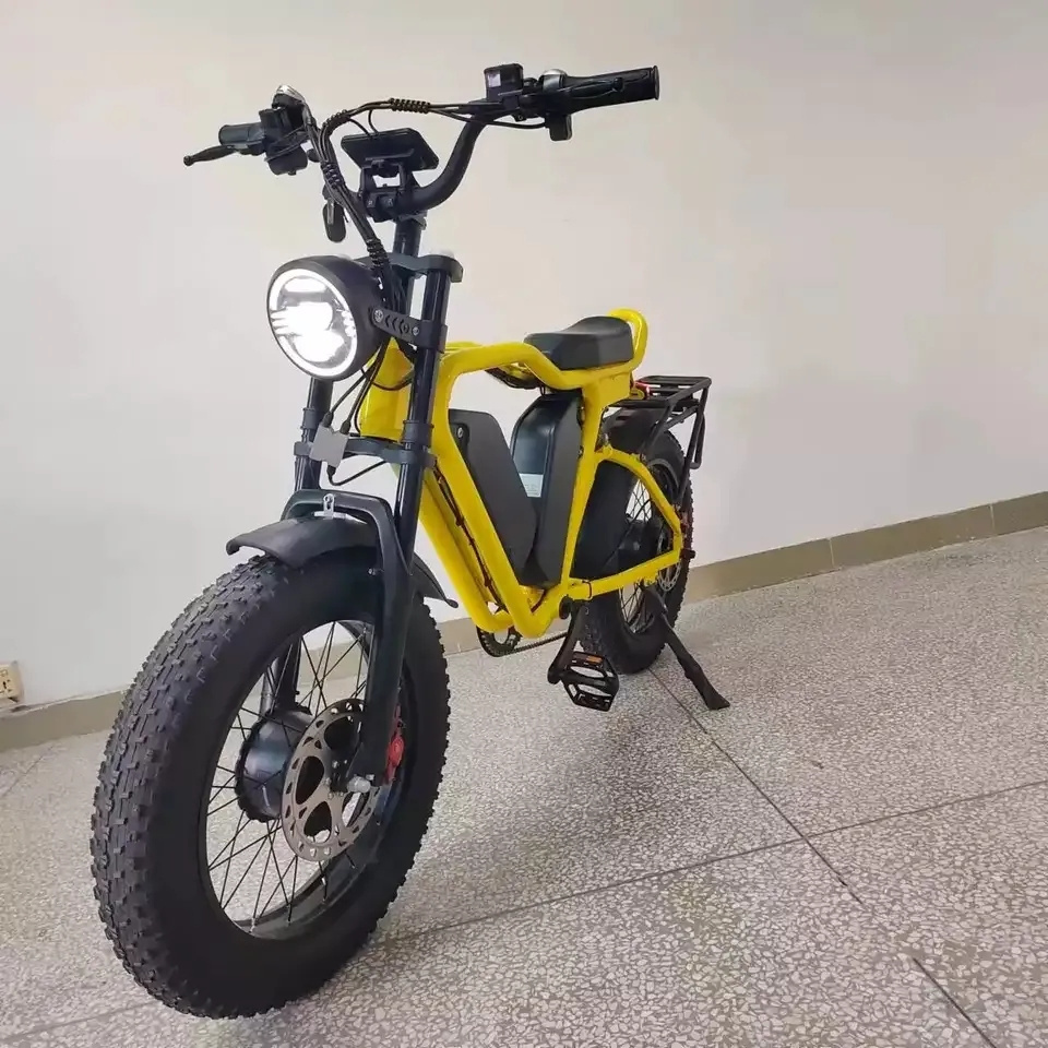 20 Inch Fat Tyre Full Suspension Oil Brake Fast Electric Bicycle 48v 1000w*2 F/R  22Ah*2 Dual Motor Double Battery Yo-lin Ebike