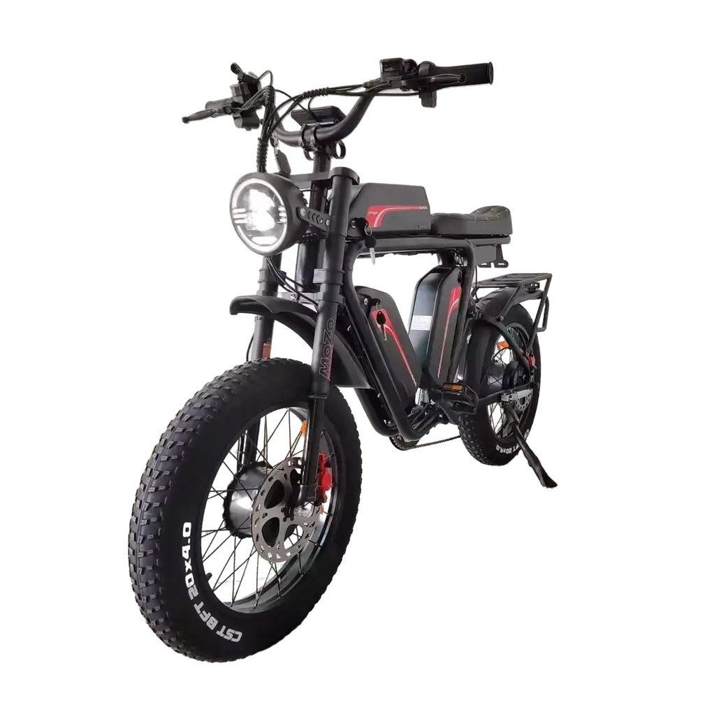 20 Inch Electric Fatbike Electric Fat Bicycles Dual Motor Fat Tire 52V 66Ah Yolin Triple Battery Ebike 2000w Electric Bike