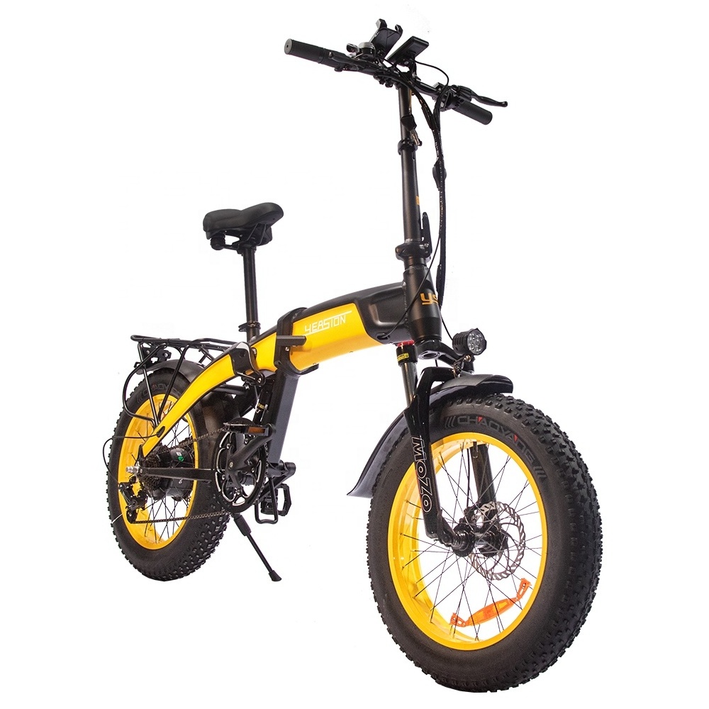 US Warehouse 20 Inch Mountain Bike 1000W Motor Snow Bike 14Ah Lithium Battery Electric Bicycle  Fat Tire Folding Electric Bike