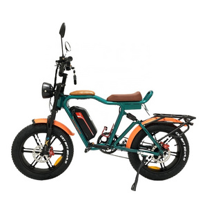 New Trend 7 Speed 20 Inch Fat Tire 48v Electric Hybrid Bike Fatbike With 750W Motor Long Range Battery E Bicycle