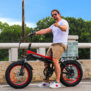 US Warehouse 20"X4.0 Wheel Folding e-Bike 14Ah Lithium Battery Electric Bicycle 1000W 48V Motor Fat Tire Folding Electric Bike