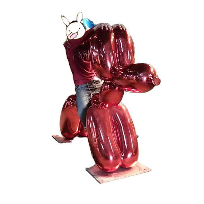 Custom Popular Craft Jeff Koons Balloon Dog Resin Sculpture Ornaments Modern Decoration Statue