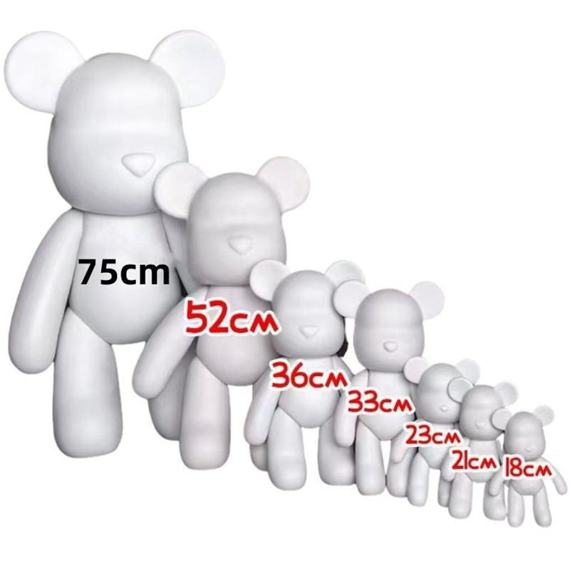 Custom High-Quality Bearbrick Toys White Black Custom Bearbrick Action Figure Statue