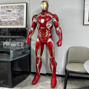 Outdoor Indoor Decoration Life Size Resin Marvel Hero Sculpture Fiberglass Iron Man Statue For Sale