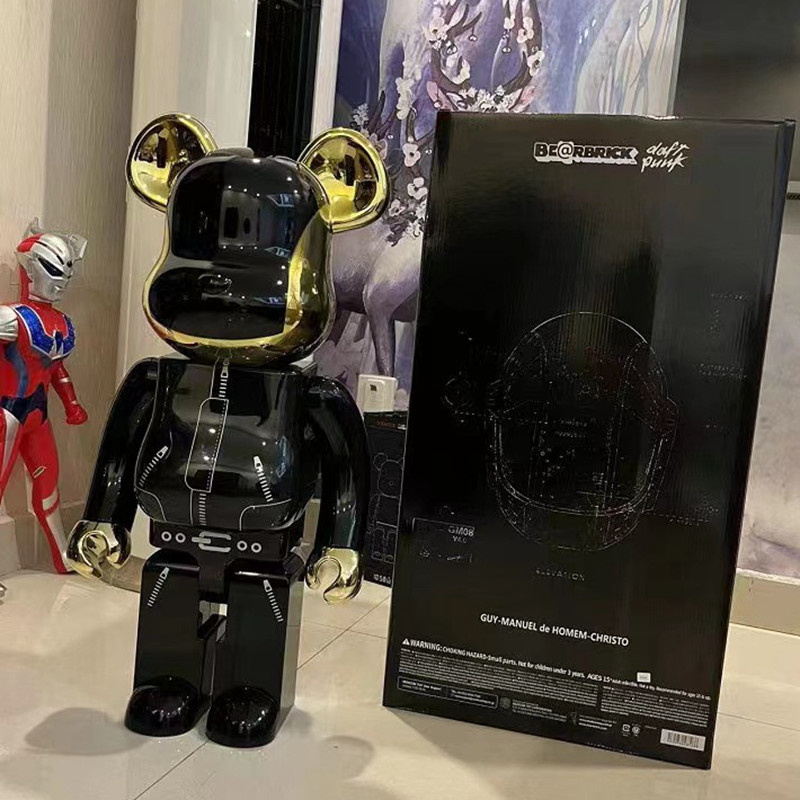 Custom Made Blank Bearbrick 1000 1000% Blank Bears Brick Bears 400 400% 70cm Black Bearbrick