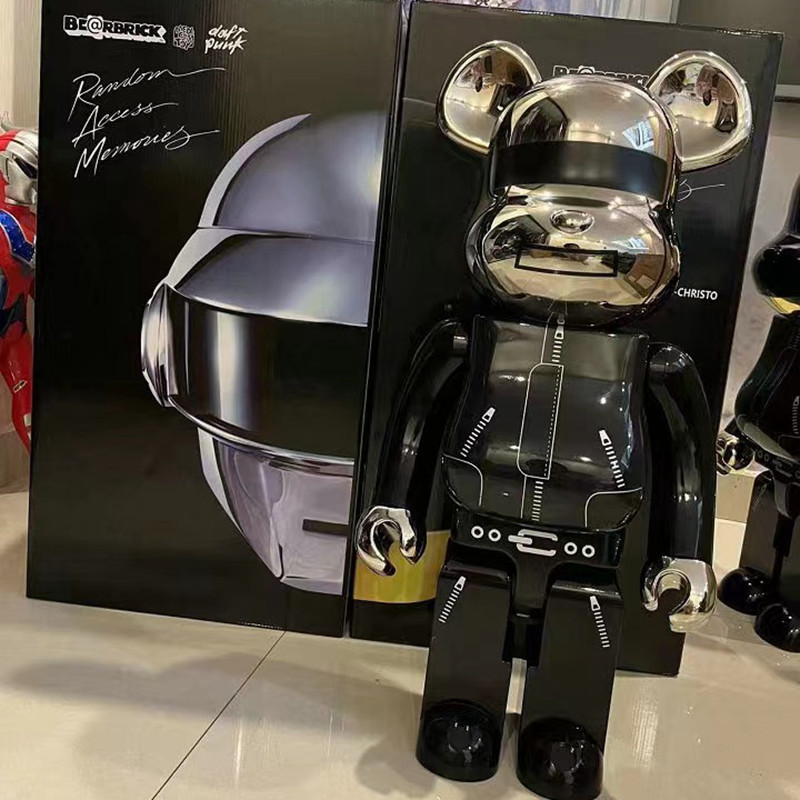 Custom Made Blank Bearbrick 1000 1000% Blank Bears Brick Bears 400 400% 70cm Black Bearbrick