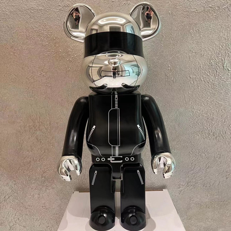 Custom Made Blank Bearbrick 1000 1000% Blank Bears Brick Bears 400 400% 70cm Black Bearbrick