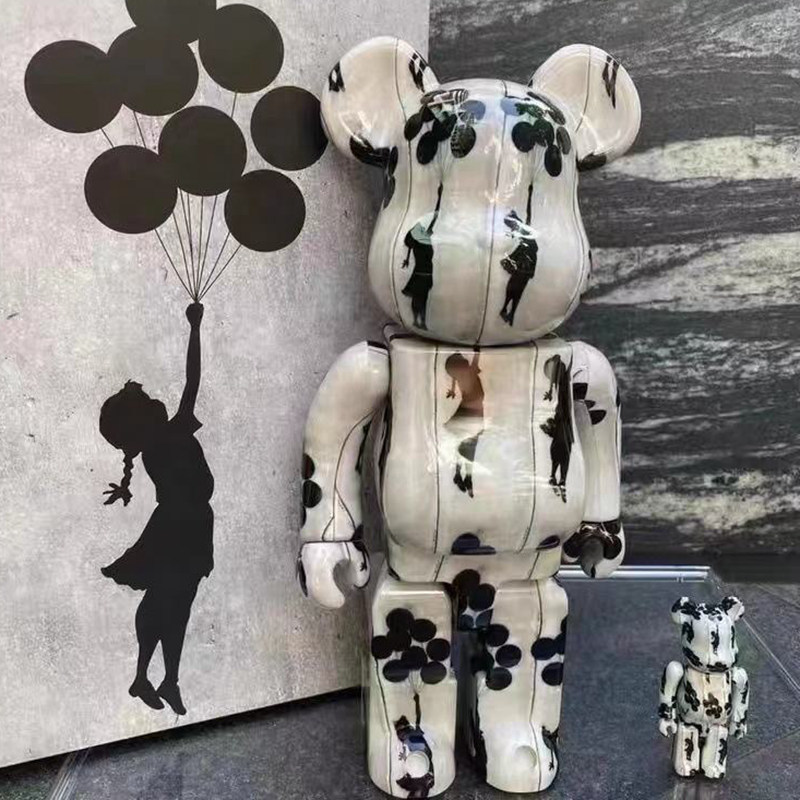 Custom Handmade Collectible Gifts Violent Bear Building Blocks Model Resin Bearbrick 400% Statue