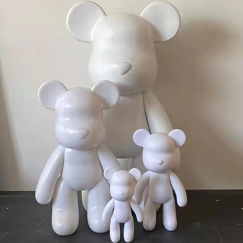 Custom High-Quality Bearbrick Toys White Black Custom Bearbrick Action Figure Statue