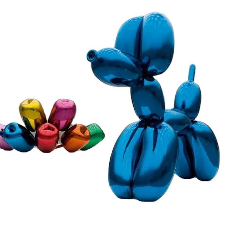 Custom Popular Craft Jeff Koons Balloon Dog Resin Sculpture Ornaments Modern Decoration Statue