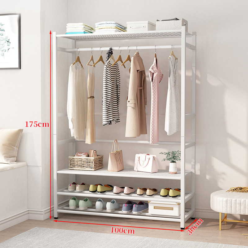 Freestanding Heavy Duty Metal Frame Etagere Pour Chaussure Shoe Storage Shelf Coat Rack