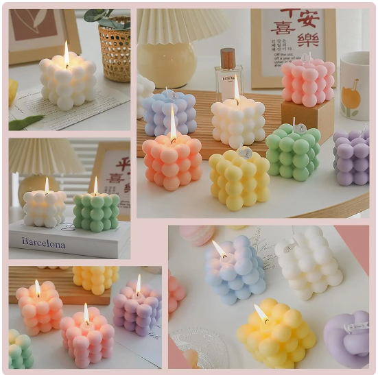 New Light Blue Buy Bubble Candle Paraffin Wax Scented Aromatic And Decorative Candles Parties Bubble Shape Candle