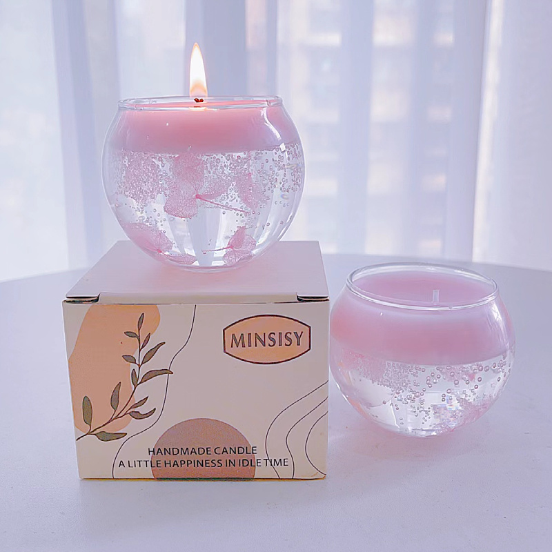 Floating flowers natural scented candles, candles exude luxury fragrance soy wax handmade high-quality candles