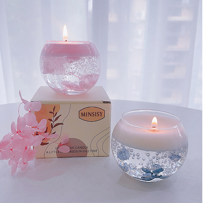 Floating flowers natural scented candles, candles exude luxury fragrance soy wax handmade high-quality candles