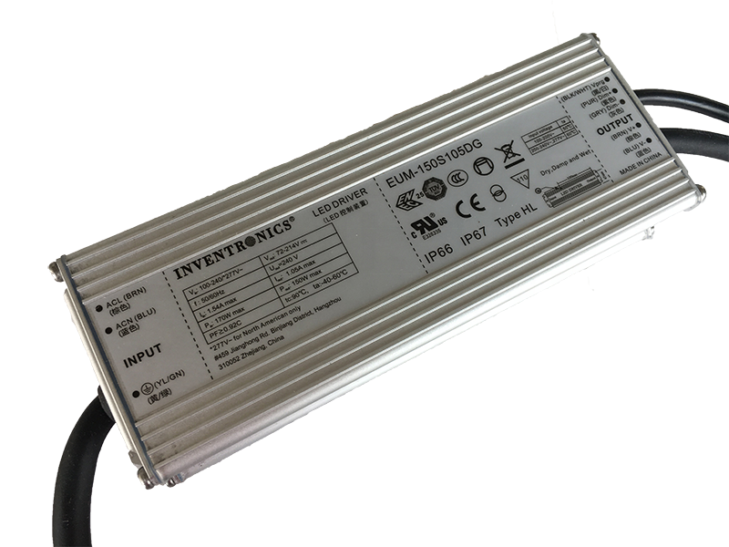 150w Inventronics constant current  waterproof ip67 selv led driver for roadway lights