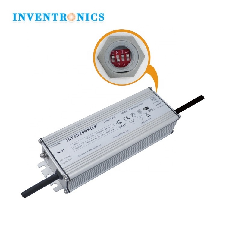 Inventronics BIS Approved IP67 Waterproof 80W 36V Constant Current LED Street Light Driver 100W