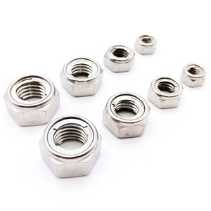 M3-M16 304 Stainless Steel DIN980 GB6184 Prevailing Torque Type Hexagon Hex Self Locking Locknut All Metal Insert Lock Nut