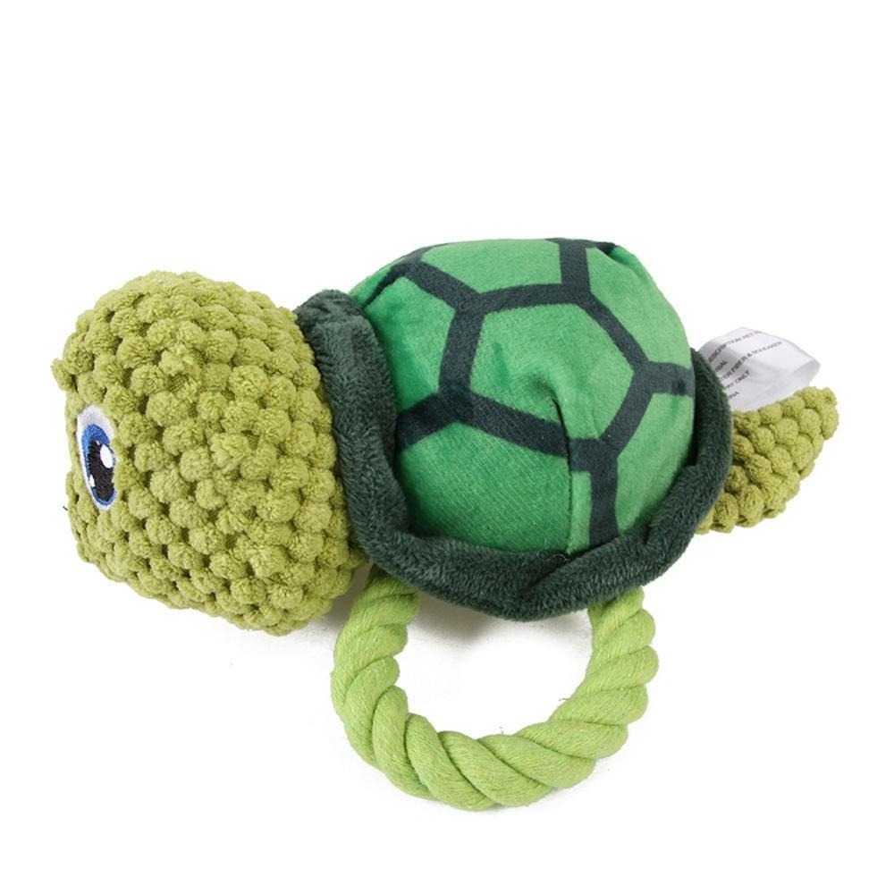 Dog Chew Pet Puppy Squeaky Toy Cute Shark Toys Stuffed Squeaking Animals Plush Tortoise Training Chewing Toys Pet Supplies