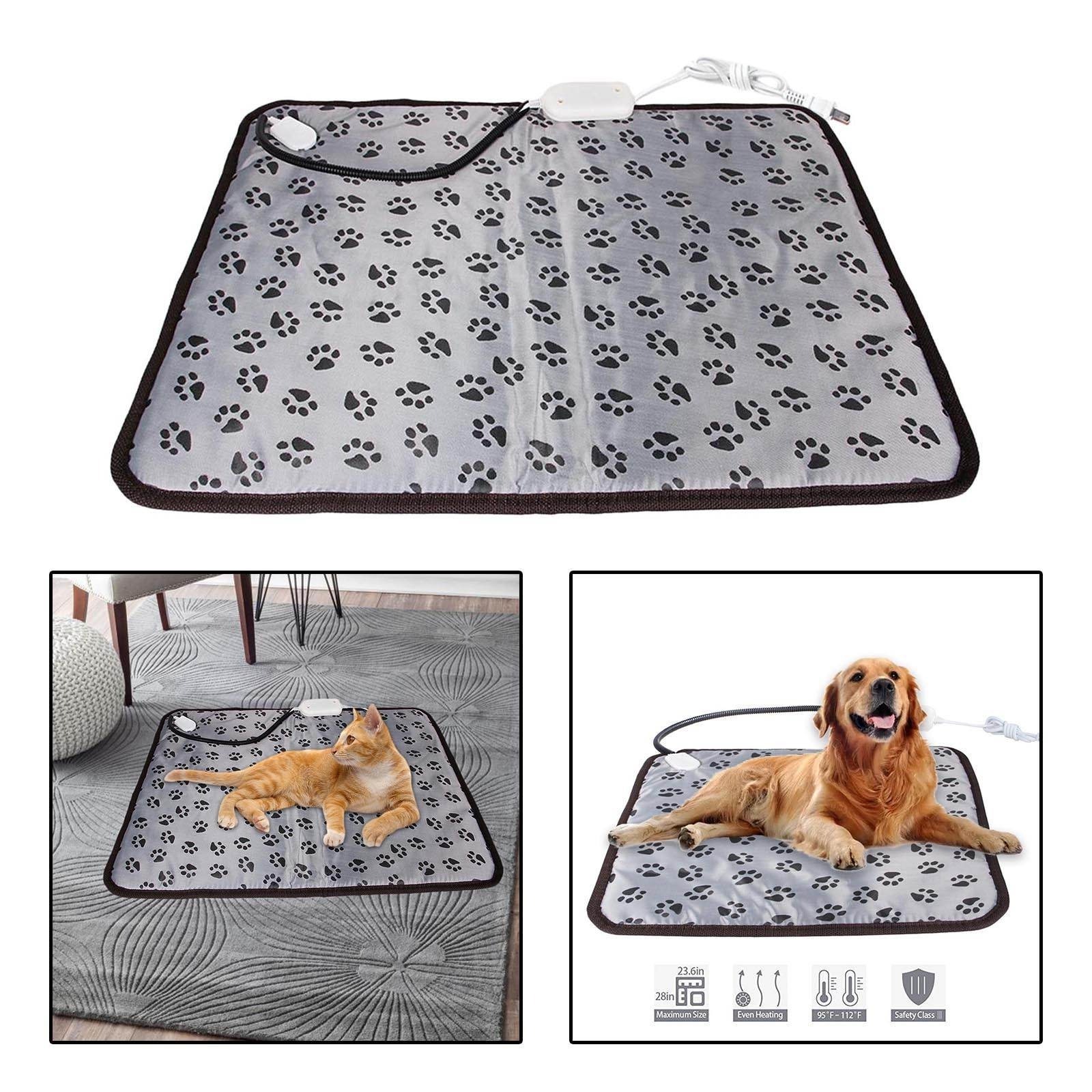 Pet Electric Heating Pad Washable Blanket Warming Waterproof Anti Bite Tube Pets Heating Pad for Winter Puppy Indoor