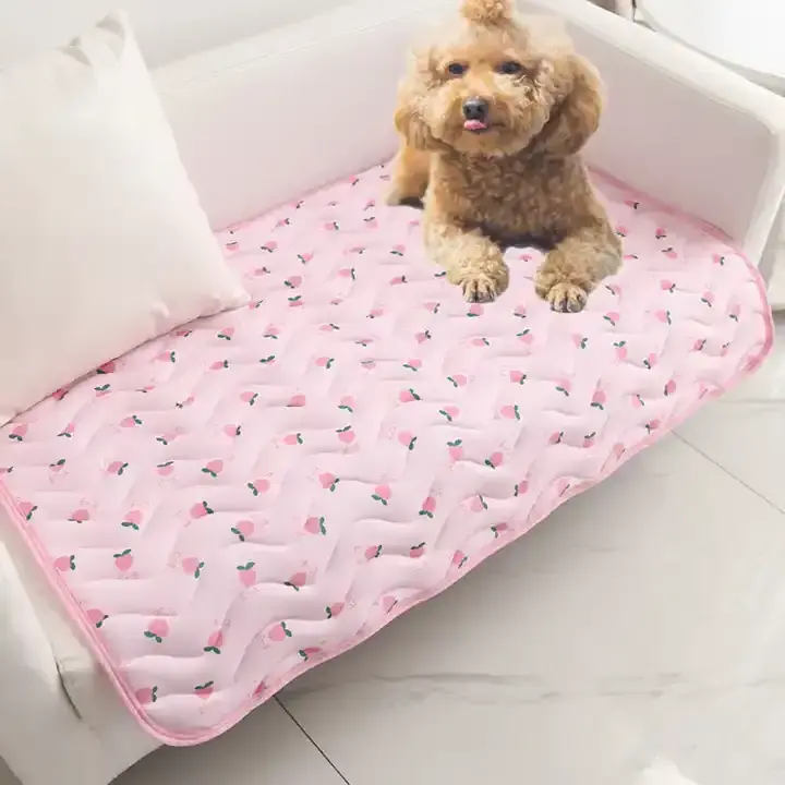 Dog Cooling Mat Summer Pad Pet Mat Bed For Dogs Cat Blanket Ice Silk Pad Sofa Cooling Bed for Small Medium Dogs Car Seat Cushion