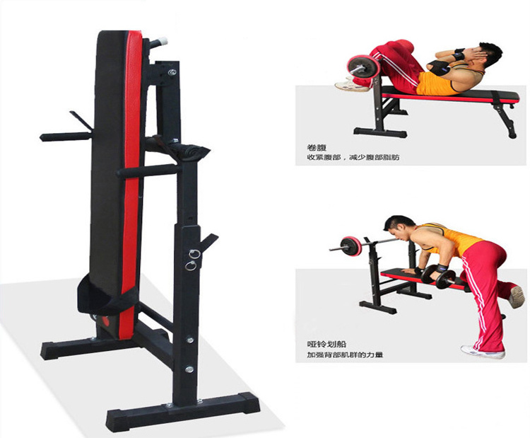 Adjustable Weight Bench with Barbell Rack Gym Bench Press Workout Weight Bench