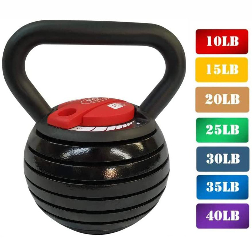 20LB/40LB Wholesale Adjustable Kettlebell with Plates Free Weight Adjustment KettleBell