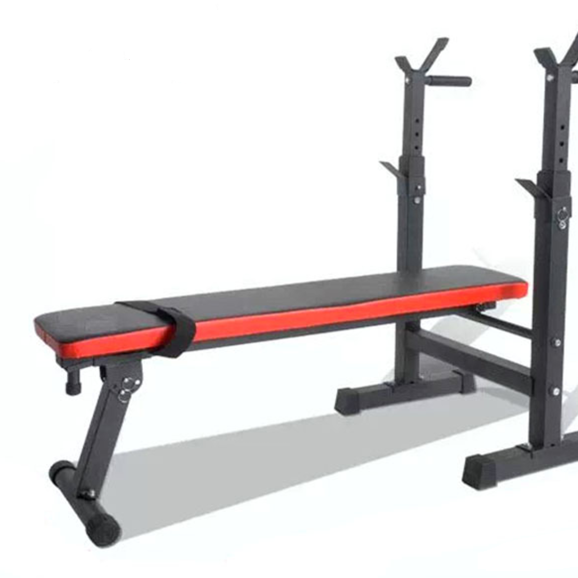 Adjustable Weight Bench with Barbell Rack Gym Bench Press Workout Weight Bench