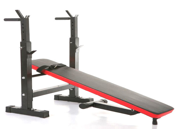 Adjustable Weight Bench with Barbell Rack Gym Bench Press Workout Weight Bench