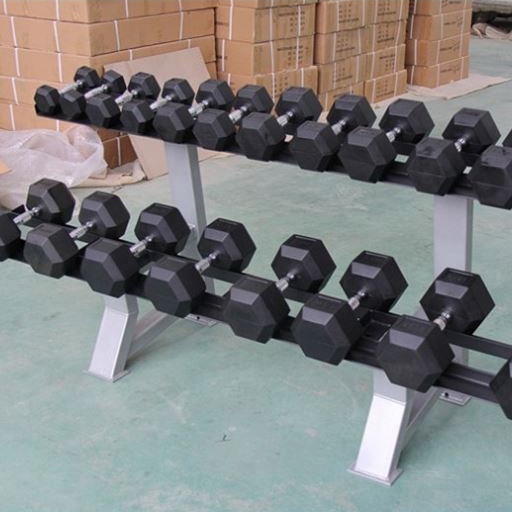 30lb weights quality equipment hexagonal black chrome rubber coated dumbbell hex dumbbells 5-50lb rubber hex dumbbells