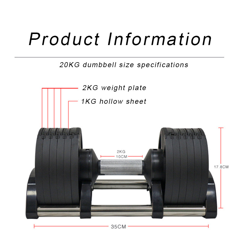 70LB Gym 32KG Best Quality Size Selectable Mancuernas Adjustable Weight Lifting Pesas Dumbbells Fitness Adjustable Dumbbell Set