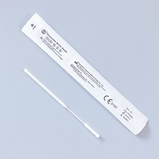 EO Medical Sterile ABS Stick Flocked Oral Nasal Throat Swabs Sample Collection Tube Test Kit