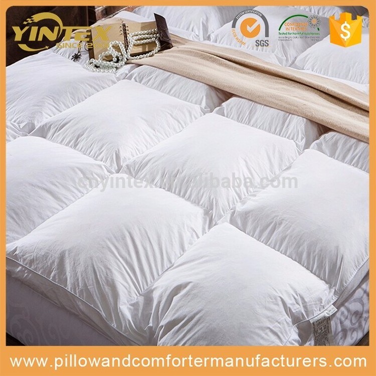 China Supplier Super Soft White Down Bed Mattress Topper