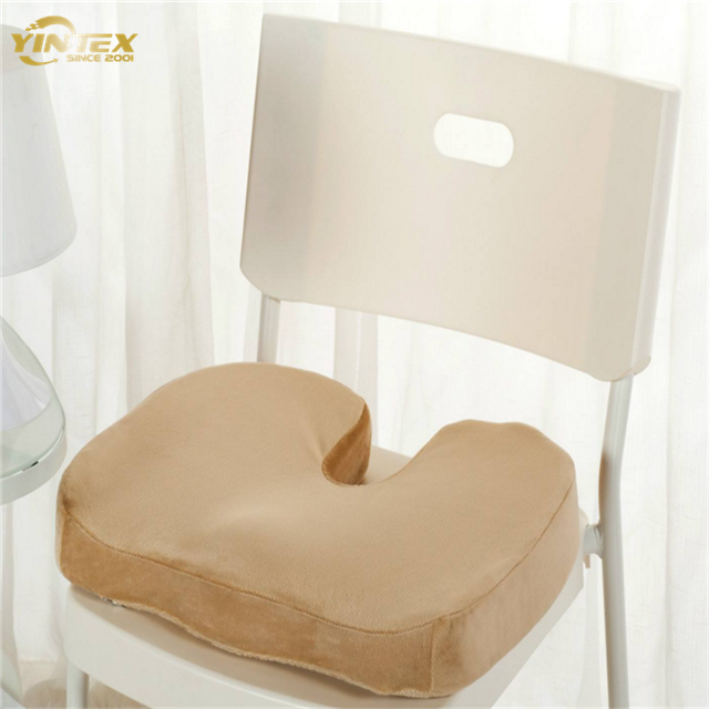 Coccyx Orthopedic Memory Foam Office Chair and Car Seat Cushion Customized 100% Polyester Molding & Sewing U Shape Memory Foam